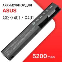 Аккумулятор A32-X401 для Asus X401 / X501A / X501U / X301A / X401A (5200mAh, 10.8V)