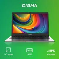 Ноутбук Digma EVE C4800 14" Celeron N4020 8ГБ SSD256ГБ Intel UHD Graphics 600 Windows 11 Pro