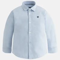 Рубашка Mayoral для мальчиков, размер 104 (4 года), цвет голубой
