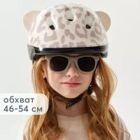 50011, Шлем защитный детский Happy Baby, для катания на велосипеде, для роликов, SHELLIX, коричневый