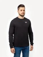 Футболка Reebok для мужчин, Размер:M, Цвет:черный, Модель:REEBOK IDENTITY SMALL LOGO LS TEE