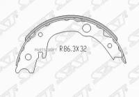 SAT ST-46540-20080 Колодки ручного тормоза TOYOTA WISH/CALDINA/IST/COROLLA ZZE123/LIFAN SOLANO 08-13 L=R ()