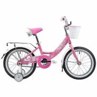 Детский велосипед Novatrack Girlish Line 16 (2019) розовый (требует финальной сборки)