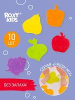 Антискользящие мини-коврики для ванной FRESH MIX от ROXY-KIDS. Цвета в ассортименте. 10 шт