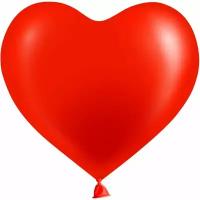 Воздушные шары на день всех влюбленных, 14 февраля Сердечки красные, 25 см, 25 шт