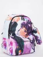 Детский рюкзак, рюкзак для мальчика, рюкзак для девочки, рюкзак для школы, школьный рюкзак, молодежный рюкзак, рюкзак для подростков, рюкзак для спорта "аниме" (розовый)