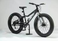 Велосипед фэтбайк Fatbike Time Try TT217/7s 24" Алюминиевая рама 13.5", черный