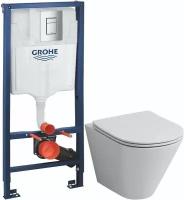 Комплект подвесной унитаз Grossman GR-4477S + система инсталляции Grohe 38772001