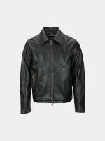 Куртка Andersson Bell Dreszen Leather Zip-Up Jacket Brown, Черный, L