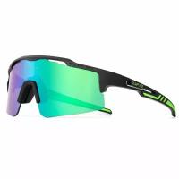 Солнцезащитные очки Kapvoe Очки спортивные унисекс для лыж, велосипеда, туризма KE-X75/Очки/Цвет04/ЧерныйЗеленый, черный, зеленый