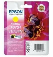 Картридж Epson C13T07344A10, 475 стр, желтый