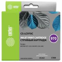 Картридж Cactus LC970C (CS-LC970C) голубой для Brother