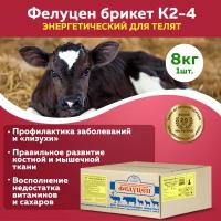 Увмкк Фелуцен К2-4 для молодняка КРС (энергетический) (брикет, 8кг)