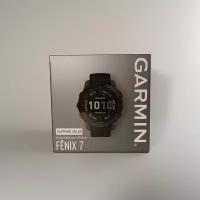 GARMIN FENIX 7 Sapphire Solar титановый черный DLC с черным ремешком