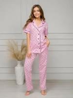 Пижама MASO, размер 54-56, розовый
