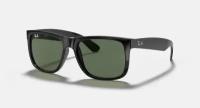 Солнцезащитные очки унисекс, квадратные RAY-BAN с чехлом, линзы зеленые RB4165F-601/71/54-17