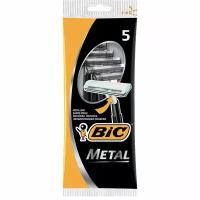 Бритва одноразовая одно лезвие BIC (Бик), 5 шт