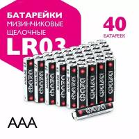 Батарейки алкалиновые ФАZА типоразмера "AAA" 40 шт. LR03A-P40