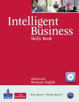 Intelligent Business Advanced Skills Book with CD-ROM