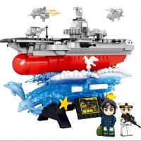 Конструктор игровой набор Sembo Block Корабль-Авианосец морской, 208025, 779 дет