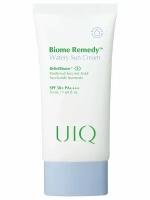 Легкий увлажняющий солнцезащитный крем с пробиотиками UIQ SPF50 Biome Remedy™ Watery Sun Cream 50 мл