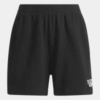 Шорты спортивные Reebok для женщин, Размер:M, Цвет:черный, Модель:CL AE SM LOGO SHORT