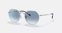 Солнцезащитные очки унисекс, нестандартные RAY-BAN с чехлом, линзы синие RB3565-003/3F/53-20