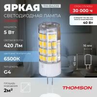 Лампочка Thomson TH-B4229 5 Вт, G4, 6500К, капсула, холодный белый свет