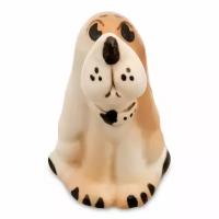 Фигурка статуэтка коллекционная GL-999 Собака Буся цв. (Гжельский фарфор), 7,5 см