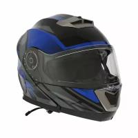 Шлем модуляр с двумя визорами, размер XL, модель - BLD-160E, черно-синий 9845782
