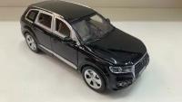 Машинка металлическая коллекционная Audi Q7 Black, металлическая, машинки игрушки, 20х7х8