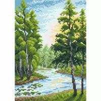 Летний пейзаж #МС-022 Brilliart Набор алмазная мозаика 19 x 27 см