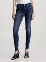 Джинсы зауженные Calvin Klein Jeans, размер 27/32, синий