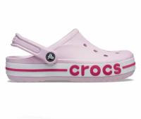 Обувь для женщин повседневная, комбинированная с верхом из резины Crocs Sarah Clog Розовый 38