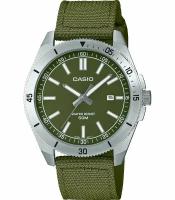 Наручные часы CASIO Collection MTP-B155C-3E, зеленый, серебряный