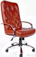Компьютерное кресло Премьер CH офисное, обивка: натуральная кожа, цвет: коричневый