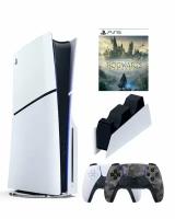 Приставка Sony Playstation 5 slim 1 Tb+2-ой геймпад(Camo)+зарядное+Хогартс