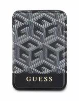 Guess магн. бумажник Wallet Cardslot MagSafe PU G CUBE with metal logo Black