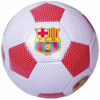 Мяч футбольный клубный Barcelona E41659-2 белый, красный