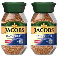 Кофе растворимый Jacobs Day & Night, 95 г стеклянная банка (Якобс) х 2 шт