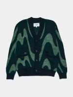 Кардиган Corridor Shimmer Wave Cardigan Green, Зеленый, L