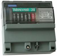 Электросчетчик Меркурий 201.5 230В; 5(60)А; кл. т. 1,0; 1 тариф; Имп. выход; ОУ; DIN