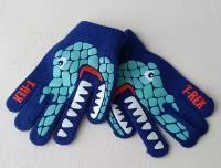 Перчатки, размер 7-9 лет, синий
