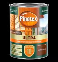 Лазурь PINOTEX ULTRA RU влагостойкая красное дерево 0,9 л