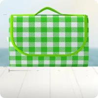Пляжный коврик - сумка складной зеленый для пляжа пикника кемпинга рыбалки похода