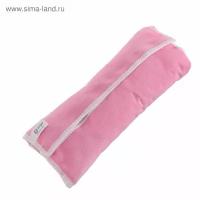 Подушка - накладка, детская, на ремень безопасности, розовая 29х11х9 см