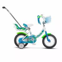 Детский велосипед STELS Echo 12" (V020) 8" белый/морская волна, от 2-х лет