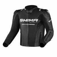 Мотокуртка кожаная SHIMA STR JACKET 2.0, Черный 46