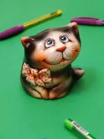 Статуэтка "Котик" Керамика Ручная работа