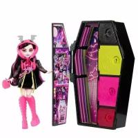 Monster High Doll, Draculaura, Skulltimate Secrets: Neon Frights - Кукла Монстр Хай Дракулаура HNF78